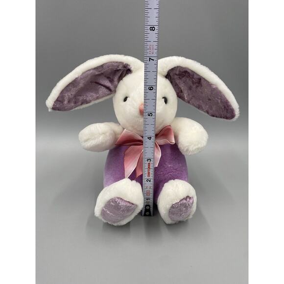 Main Joy Limited Small 7 Inch Bunny Rabbit Plush In Purple Outfit Stuffed Animal - Picture 2 of 7